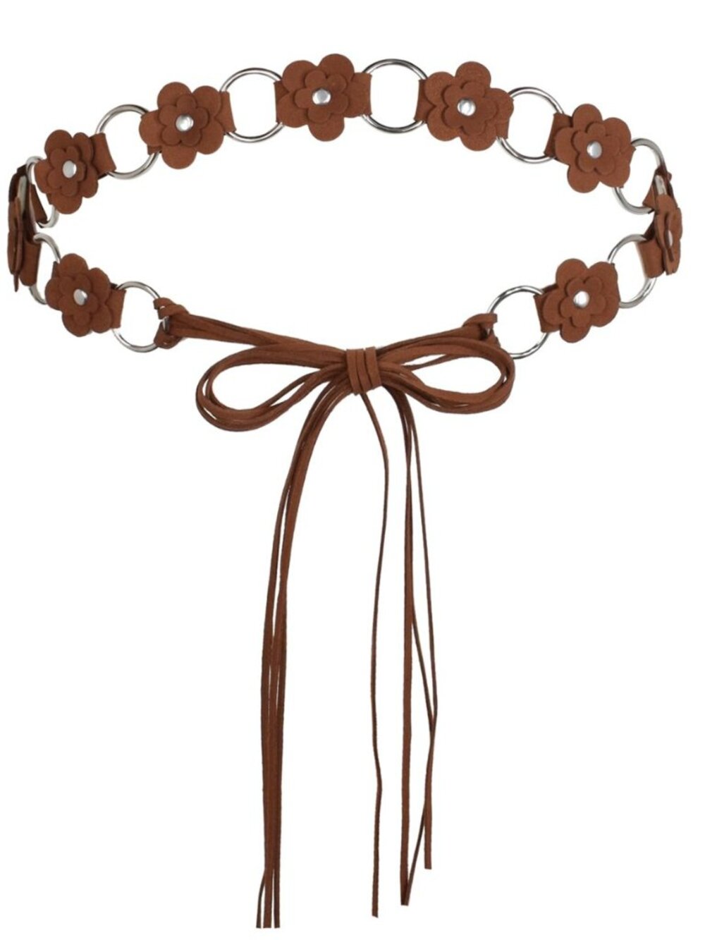 Women PU leather Waist Belt Boho Braided Adjustable Chain for Dress